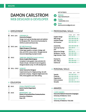 Damon Carlstrom Resume